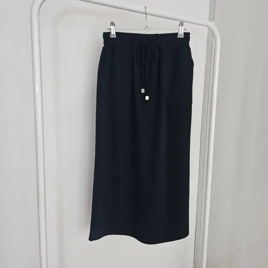 [BUNJANG] Black Banded Long Skirt / 