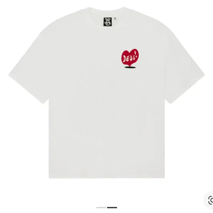 [BUNJANG] Deus Ex Machina Deep Cut T-Shirt White / 데우스 엑스 마키나 딥 컷 반팔 티셔츠 화이트 m