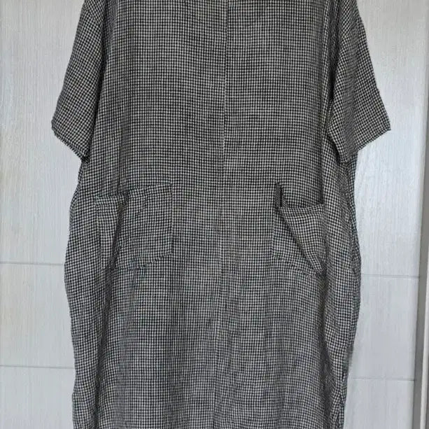 [SOLD OUT] 프리~88/면 롱 체크 원피스