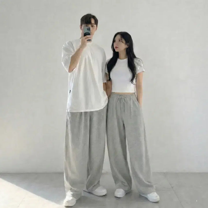 [BUNJANG] Unisex Wide Balloon Training Sweatpants / (새상품)남자 와이드 벌룬 운동 헬스 트레이닝 츄리닝 스웻 통 바지 팬츠