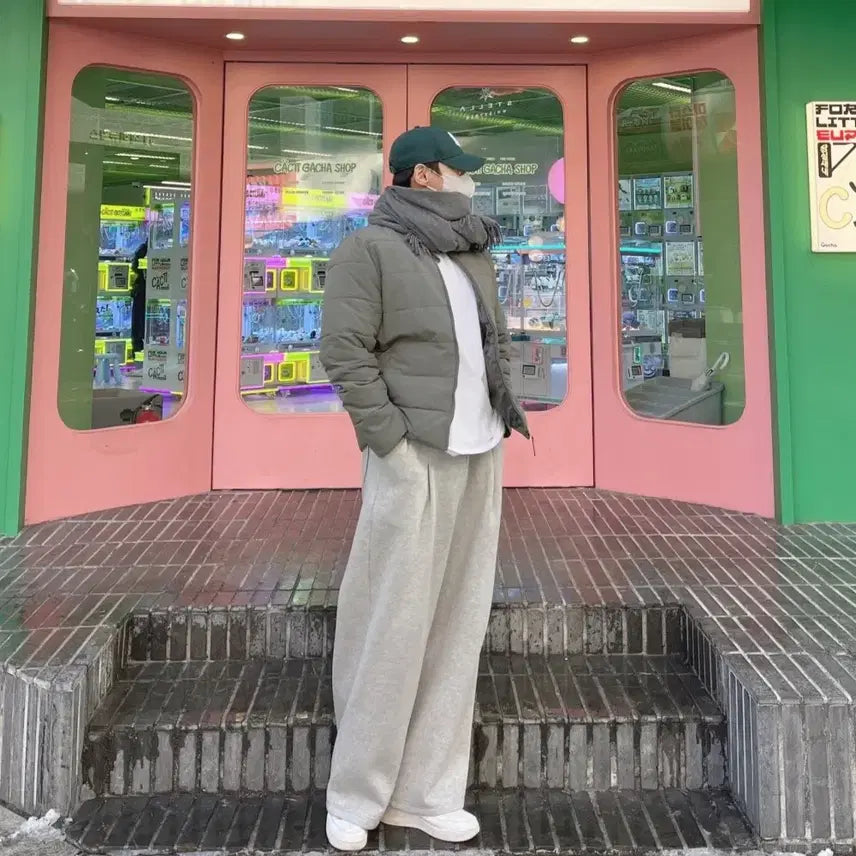 [BUNJANG] Unisex Wide Balloon Training Sweatpants / (새상품)남자 와이드 벌룬 운동 헬스 트레이닝 츄리닝 스웻 통 바지 팬츠
