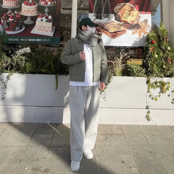 [BUNJANG] Unisex Wide Balloon Training Sweatpants / (새상품)남자 와이드 벌룬 운동 헬스 트레이닝 츄리닝 스웻 통 바지 팬츠
