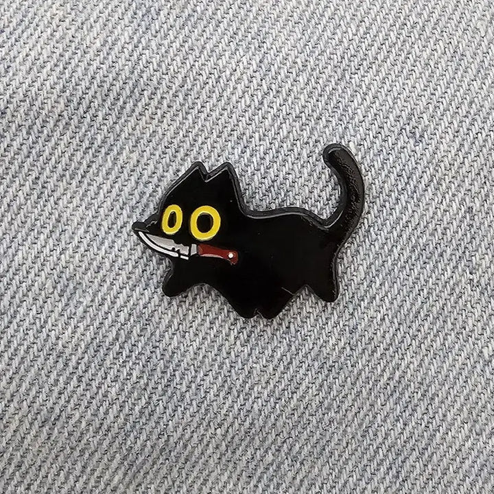 [SOLD OUT] 블랙고양이 뱃지 (새상품)