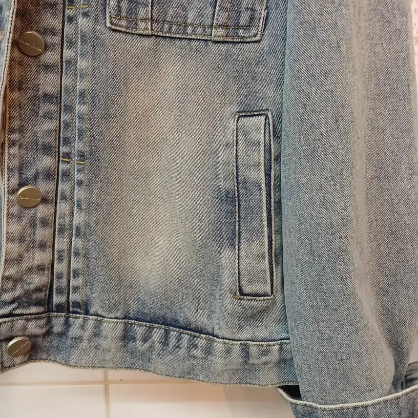 [SOLD OUT] 빈티지 워싱 데님 청자켓 XL