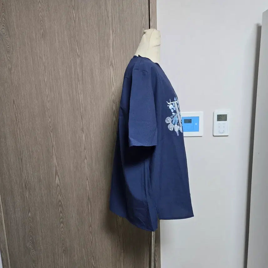 [SOLD OUT] 새상품)  PAT 네이비 냉감 반팔 블라우스