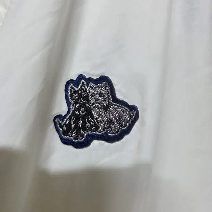 [SOLD OUT] (LL) 105  Black&amp;White 화이트 윈드브레이커 풀오버