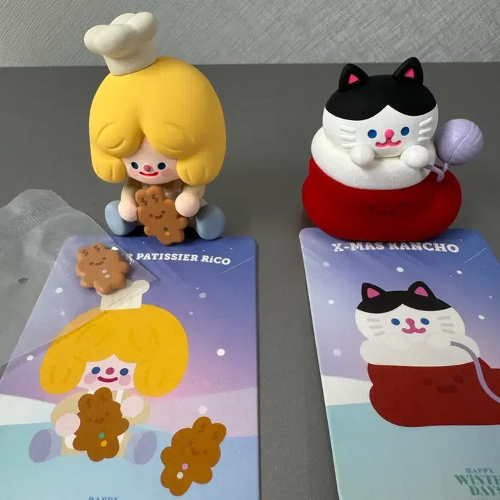 [BUNJANG] Ricoh Factory Happy Winter Days Pastry Chef Ricoh x-mas KANCHO Bundle Set Figure / 일괄)리코더팩토리 해피윈터데이즈 파티시에 리코 x-mas 칸초 피규어