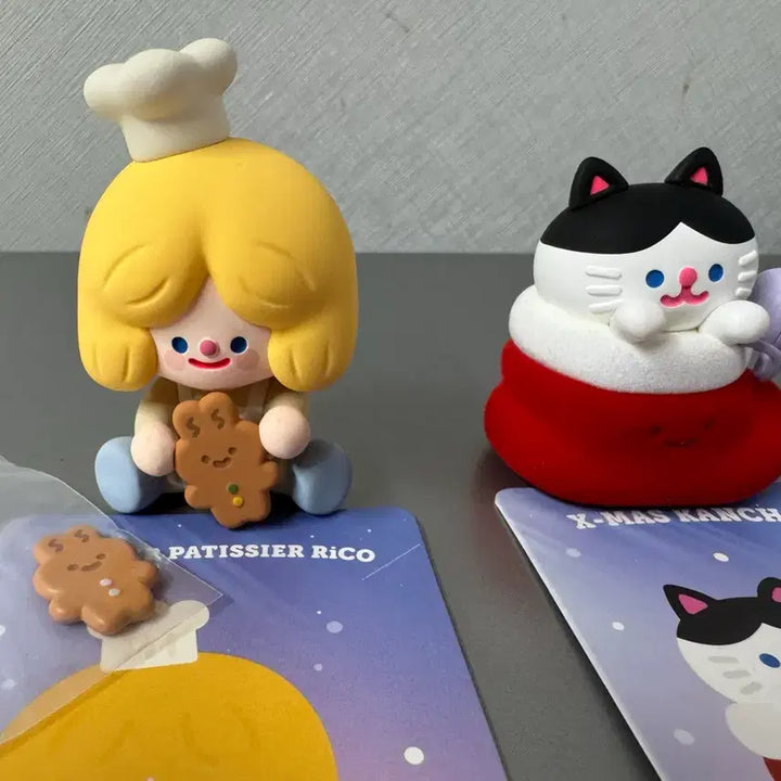 [BUNJANG] Ricoh Factory Happy Winter Days Pastry Chef Ricoh x-mas KANCHO Bundle Set Figure / 일괄)리코더팩토리 해피윈터데이즈 파티시에 리코 x-mas 칸초 피규어