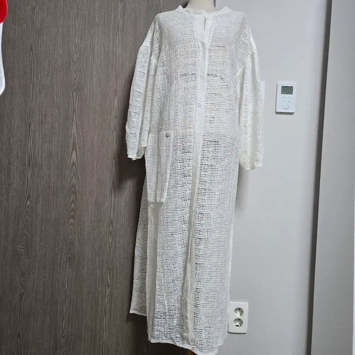[SOLD OUT] 한섬 타임 레이스 화이트 롱  가디건
