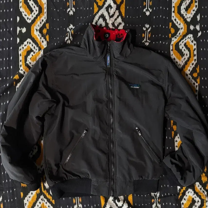 [BUNJANG] LL Bean Aztec Print Warm-up Jacket / LL bean 엘엘빈 빈티지 웜업 자켓 80~90s M ( 아즈텍 )