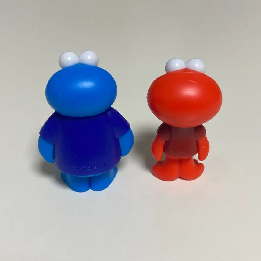 [BUNJANG] Elmo &amp; Cookie Monster Mini Figures Bundle Set / 엘모, 쿠키몬스터 미니 피규어 일괄