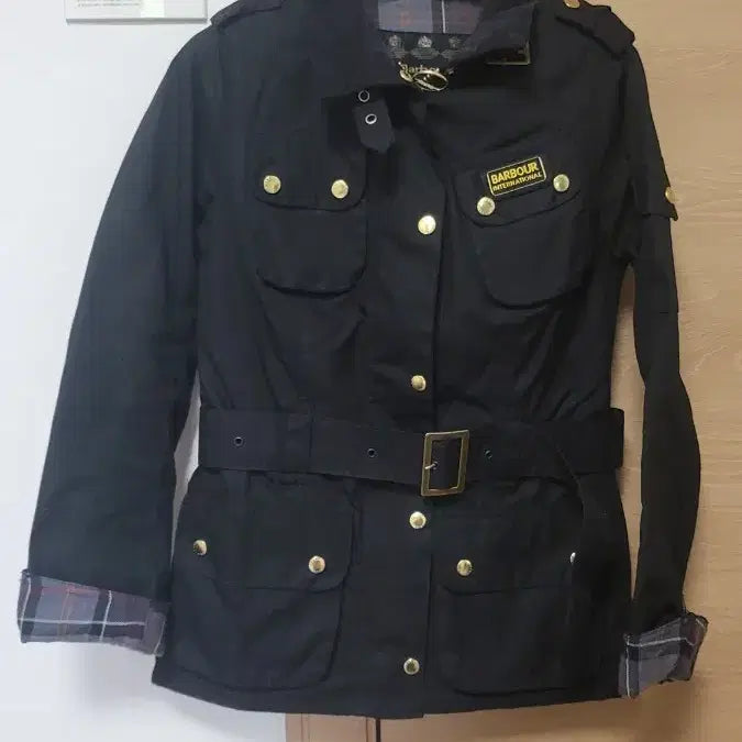 [BUNJANG] Barbour International Black Wax Jacket UK8 / 바버 인터내셔널 블랙 왁스 자켓 UK8