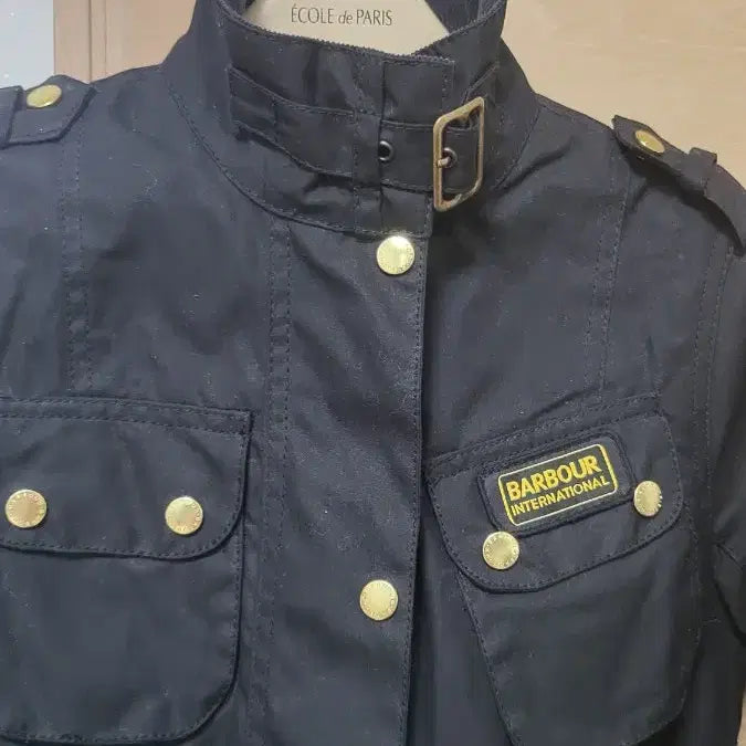 [BUNJANG] Barbour International Black Wax Jacket UK8 / 바버 인터내셔널 블랙 왁스 자켓 UK8