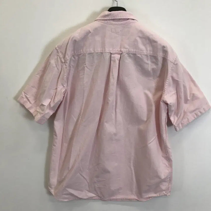 [BUNJANG] Uniqlo Oxford Short Sleeve Shirt Pink L / 유니클로 옥스포드 반팔셔츠 핑크 [L]