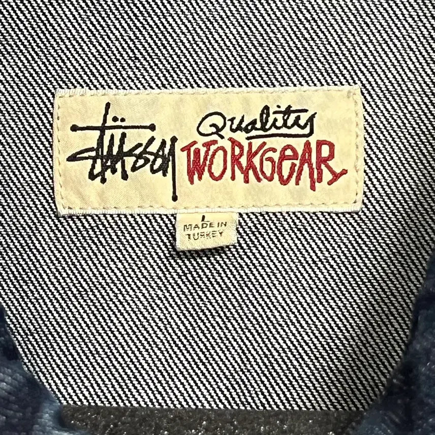 [BUNJANG] Stussy SS Link Work Jacket / 스투시 SS 링크 집 워크 자켓 원 워시 L