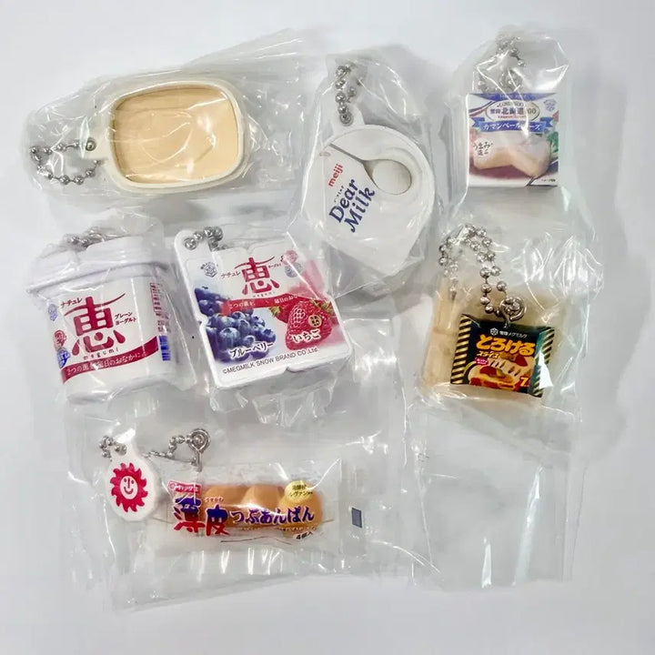 [BUNJANG] Food Gacha Set (7 pcs) / 식품 가챠 7개 일괄 빵 버터 요거트 치즈