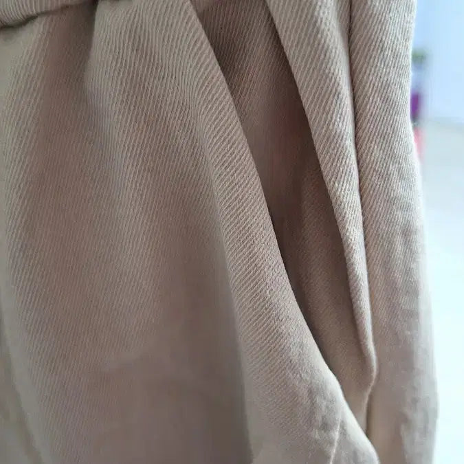 [BUNJANG] Beige Wide Banding Pants / 베이지 와이드 밴딩 팬츠프리사이즈