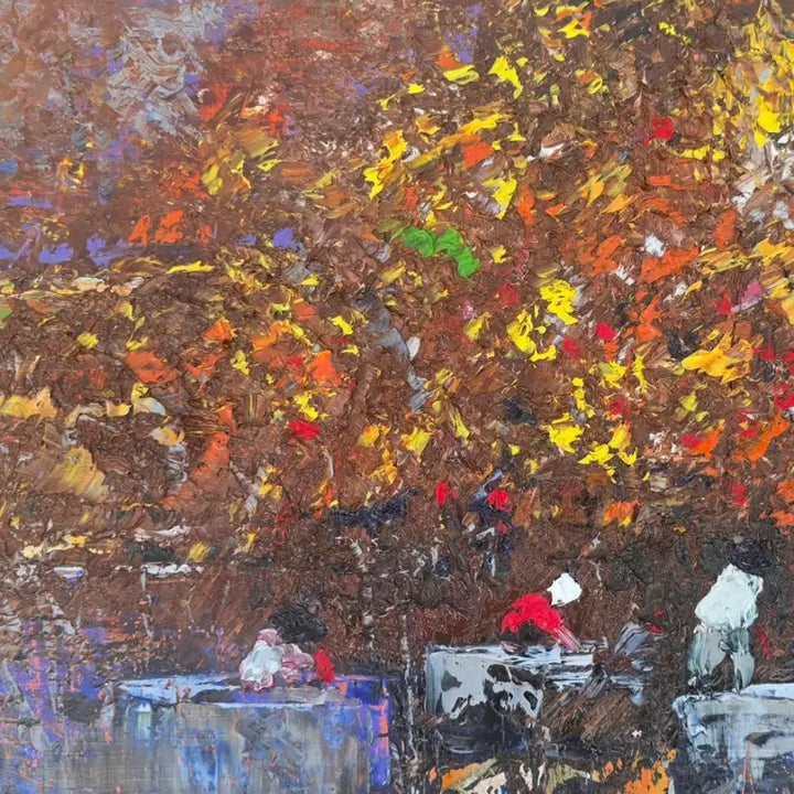[BUNJANG] Kang In-joo "Washing Place" 1997 Painting / 강인주.  홍대미대. 빨래터.  97년.