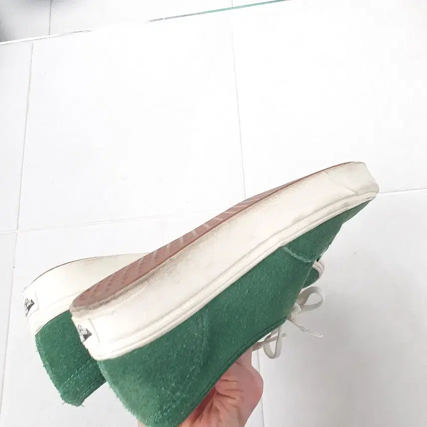 [BUNJANG] Vans Authentic Comfycush Suede Sneakers / 반스 어센틱 컴피쿠시 스웨이드 그린