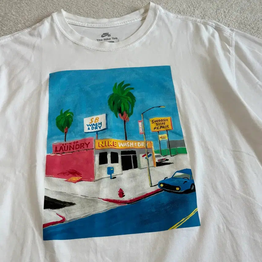 [BUNJANG] Nike SB Laundry T-Shirt White / 나이키 SB 런드리 티셔츠 화이트