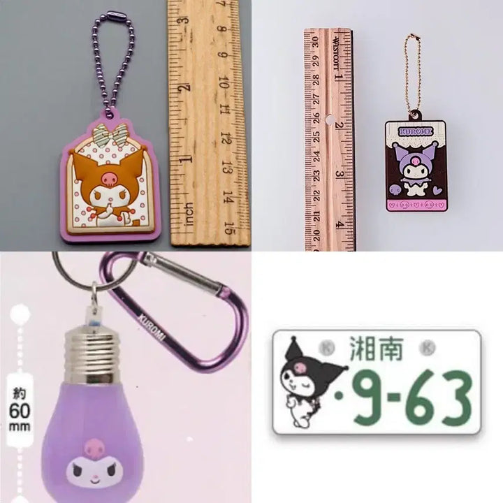 [BUNJANG] Kuromi Limited Edition Gacha Keyring Bundle / 쿠로미 한정판 가챠키링 4종 일괄 1.1