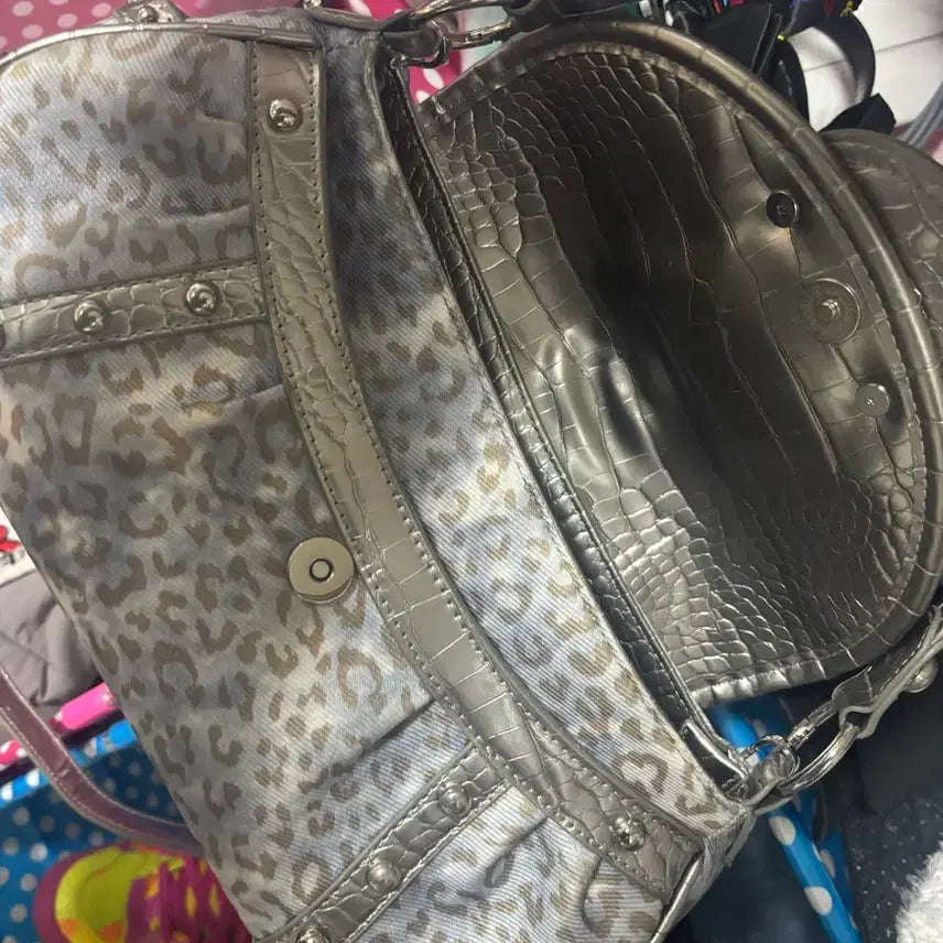 [BUNJANG] Parapere Leopard Print Shoulder Bag / 갸루 호피 숄더백