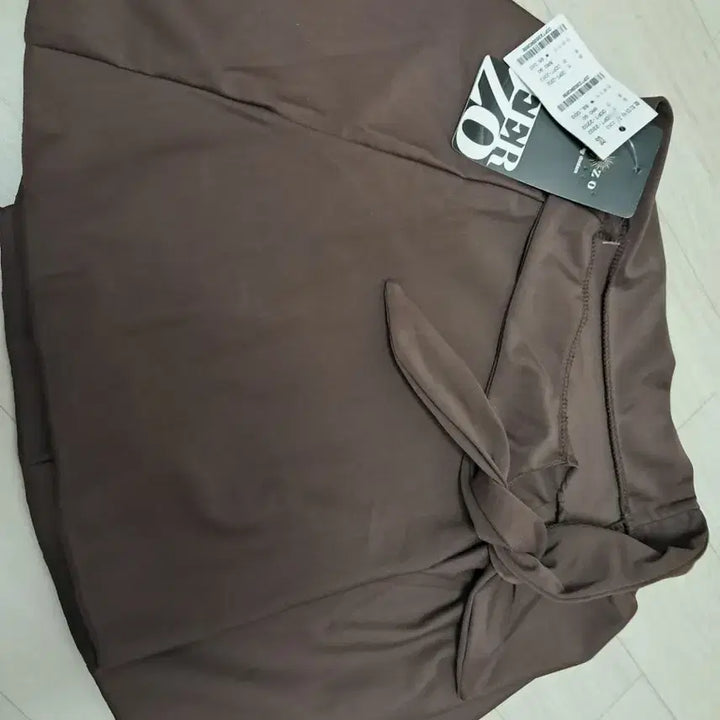 [BUNJANG] FERZO Knotted Wrap Skirt Brown / FERZO 매듭 랩  스커트 브라운