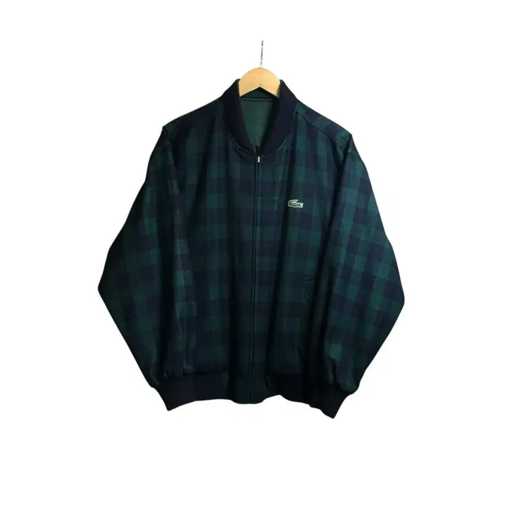 [BUNJANG] Lacoste Seokwang Reversible Blouson Jacket / 라코스테 서광 양면 리버시블 정품 블루종자켓
