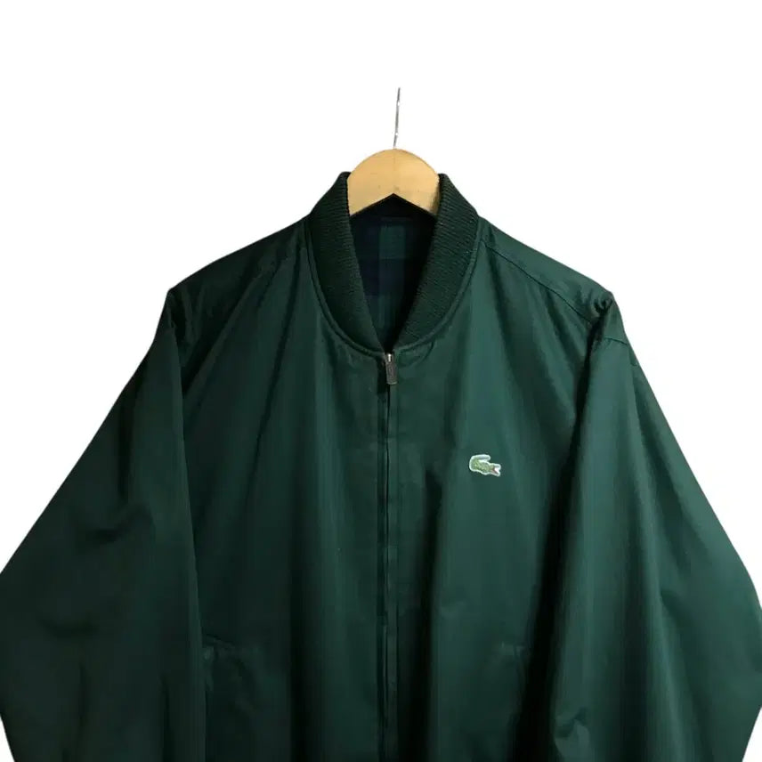 [BUNJANG] Lacoste Seokwang Reversible Blouson Jacket / 라코스테 서광 양면 리버시블 정품 블루종자켓