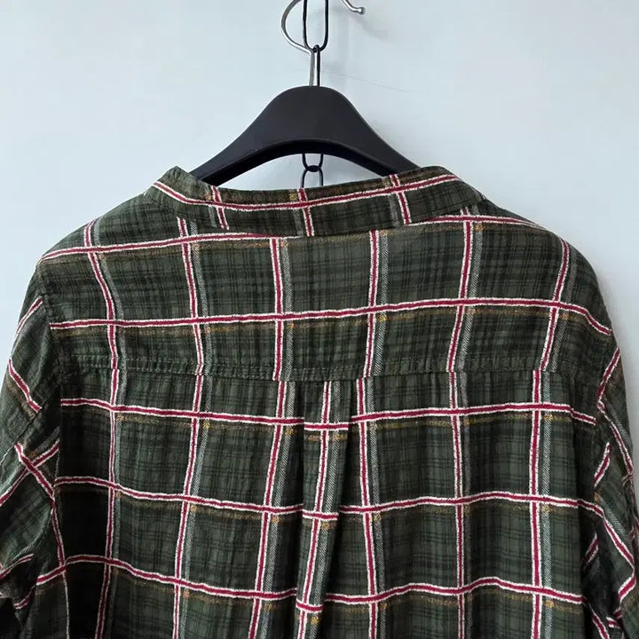 [SOLD OUT] 55-77)그린 체크 스트링 셔츠