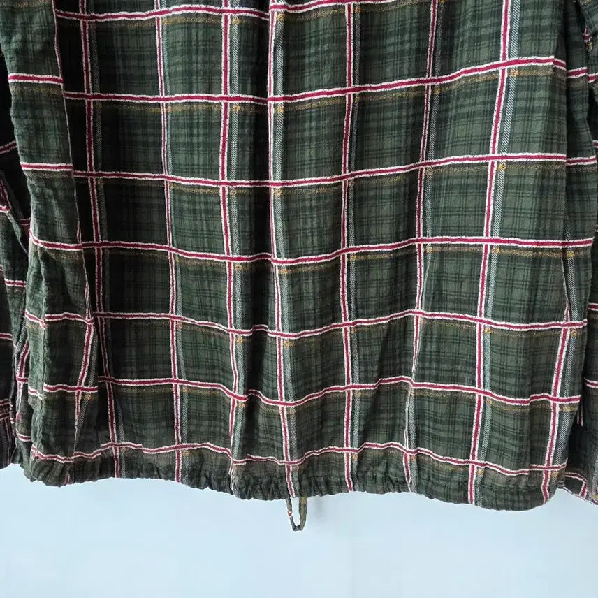 [SOLD OUT] 55-77)그린 체크 스트링 셔츠