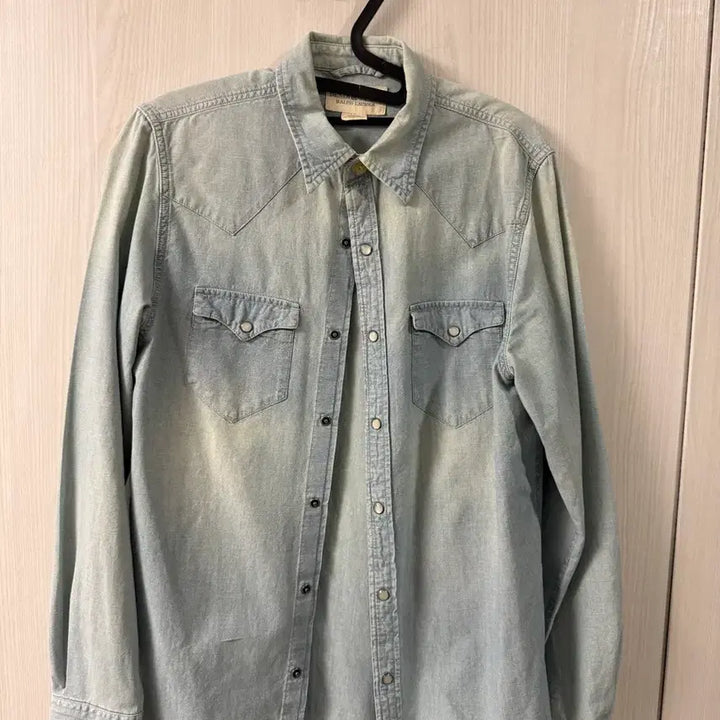 [BUNJANG] Polo Denim &amp; Supply Two-Pocket Shirt / 폴로 데님 앤 서플라이 투포켓 셔츠