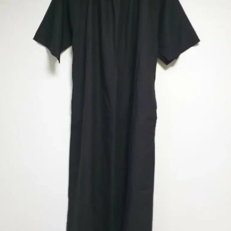[BUNJANG] Black Short Sleeve Long Dress / 블랙 반팔 롱 원피스