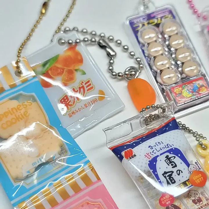 [BUNJANG] Japanese Snack Miniature Keyring Bundle Set / [일본정품가챠] 간식 미니어처 키링 17개 세트 일괄 3.2