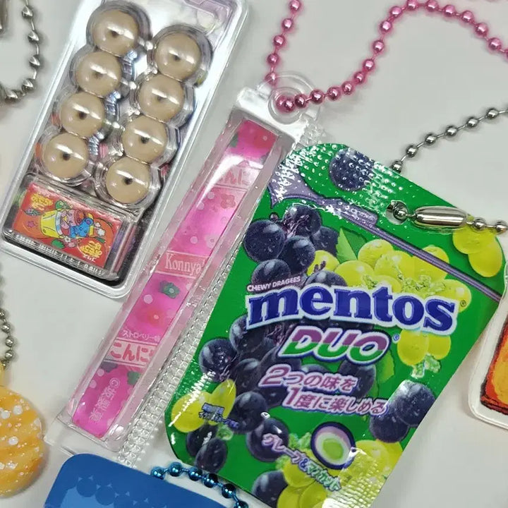 [BUNJANG] Japanese Snack Miniature Keyring Bundle Set / [일본정품가챠] 간식 미니어처 키링 17개 세트 일괄 3.2