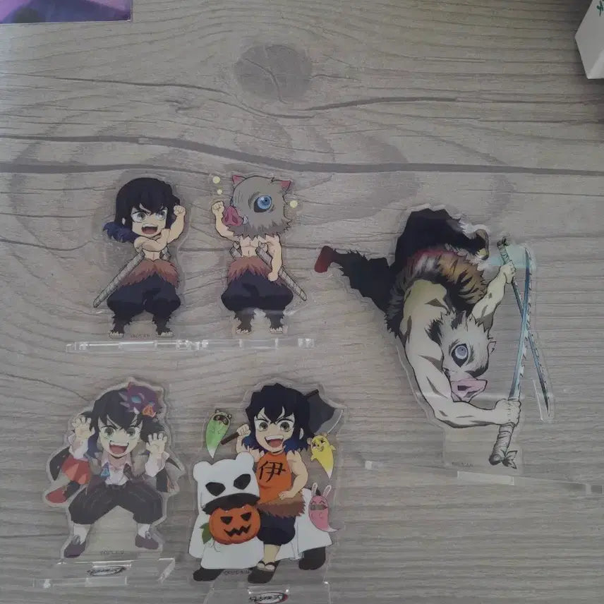 [BUNJANG] Demon Slayer Inosuke Acrylic Stand Bundle Set / 귀멸의 칼날 이노스케 아크릴 스탠드 일괄