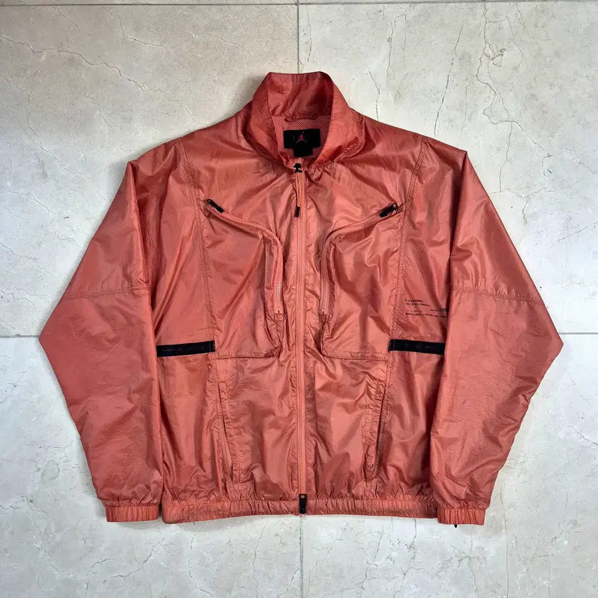 [SOLD OUT] 조던 / S/S 오렌지 세미오버 에슬레저 집업 자켓 / L