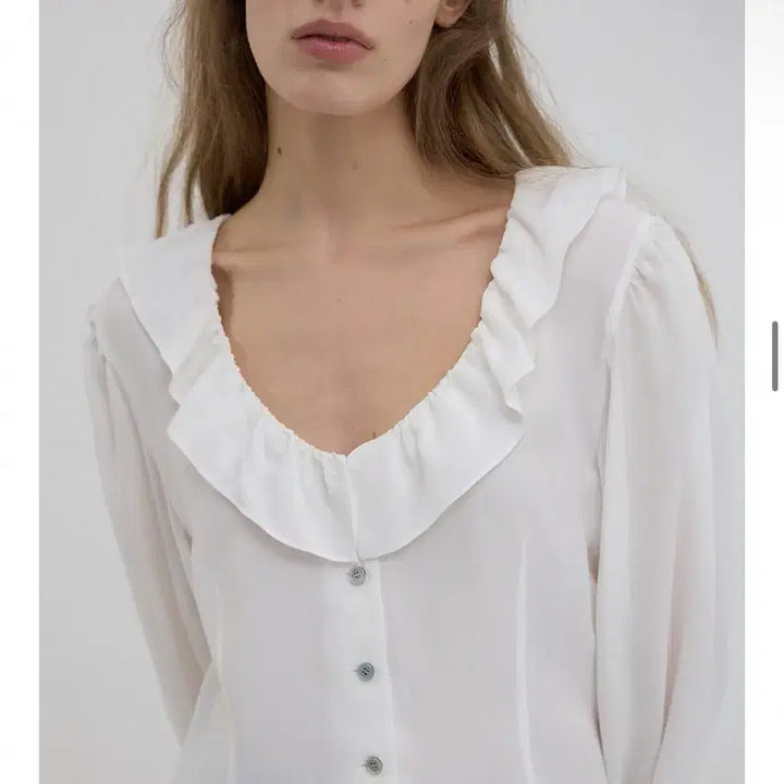 [BUNJANG] Overdue Flare Ruffle Blouse / 오버듀플레어 택달린 새상품 신상 블라우스 러플블라우스 여름블라우스 원피스