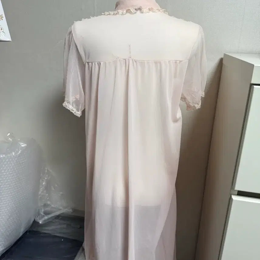 [SOLD OUT] 엔느빈티지 몬니 레이스 핑크 원피스 파자마 홈웨어