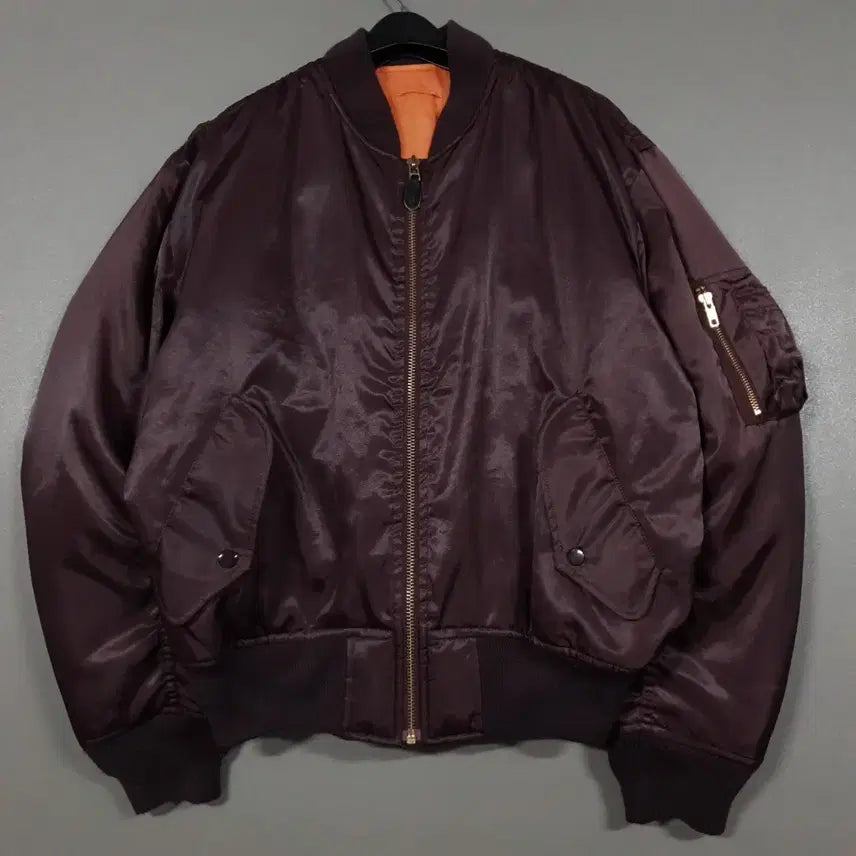 [BUNJANG] MACHOPE MA-1 Flight Jacket Burgundy L / 00s MACHOPE 맥호프 MA-1 플라이트 자켓 점퍼 버건디 희귀 L