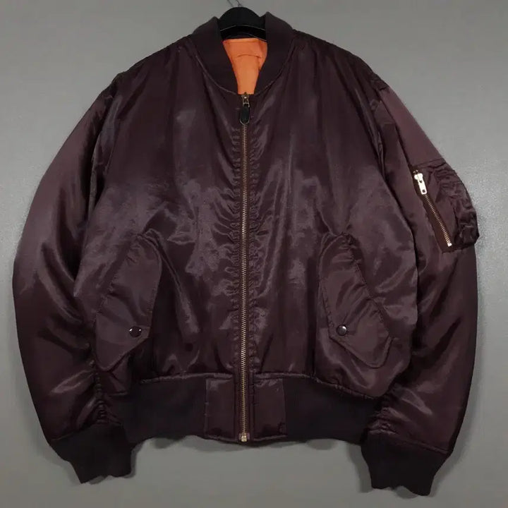 [BUNJANG] MACHOPE MA-1 Flight Jacket Burgundy L / 00s MACHOPE 맥호프 MA-1 플라이트 자켓 점퍼 버건디 희귀 L