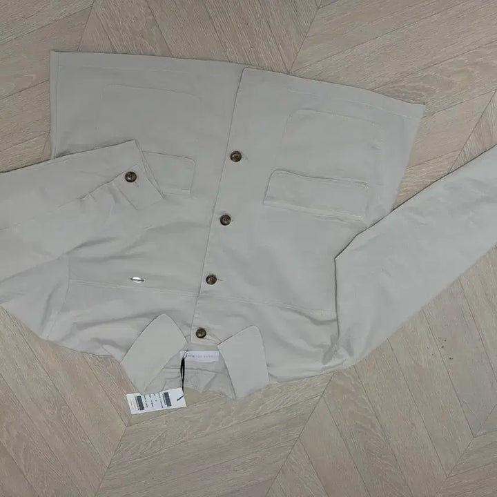 [BUNJANG] Olive Des Olive Beige Collar Neck Jacket / 올리브데올리브 연베이지 카라넥 자켓 프리 새제품
