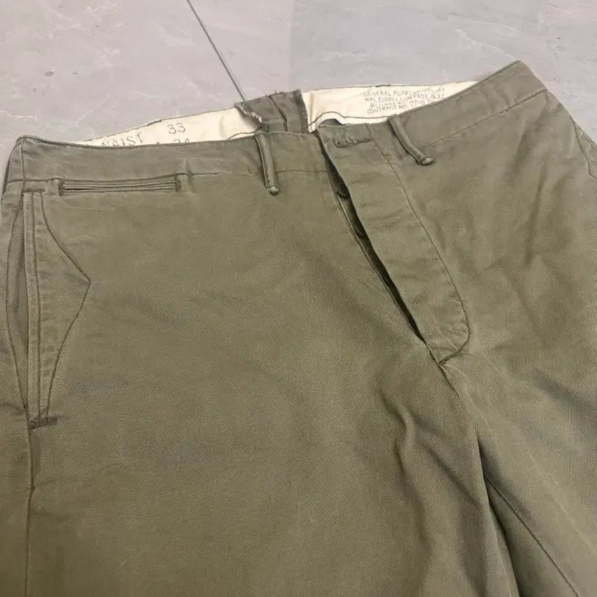 [SOLD OUT] Rrl 더블알엘 카키 팬츠 33