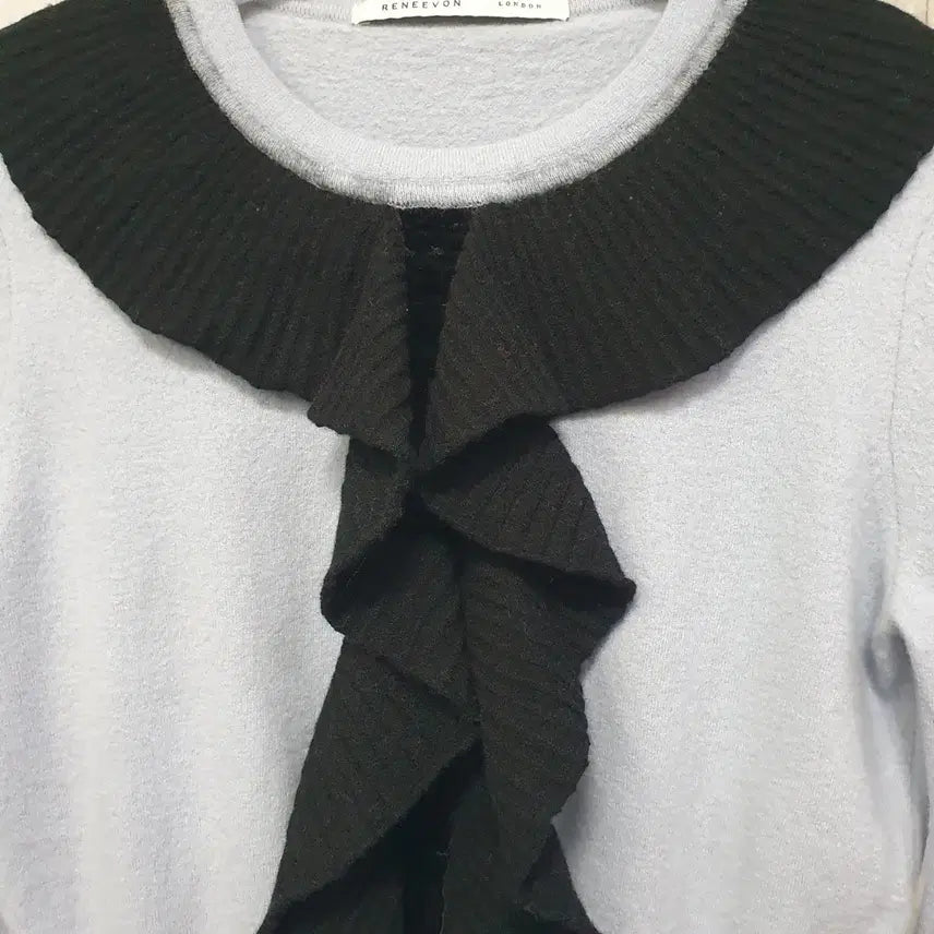 [BUNJANG] Rennybon Wool Ruffle Knit Sweater / 레니본     울100%   러플~~~   니트 :최저가~