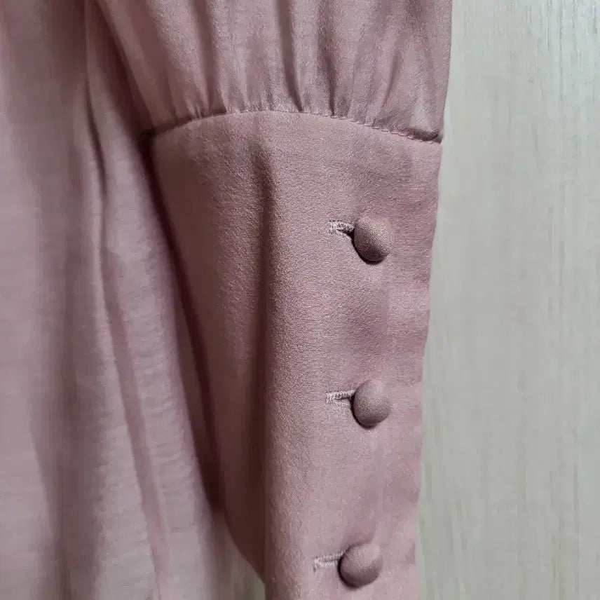 [SOLD OUT] eune interview 리본넥 오간자 핑크 블라우스 핑크