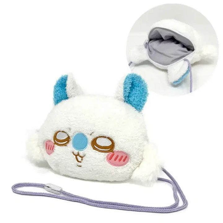 [BUNJANG] Chiikawa Momonga Face Pouch Bag / 치이카와 모몽가 페이스 포셰트 가방