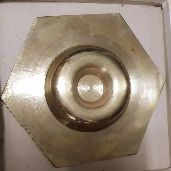 [BUNJANG] 1984 Jinpoong Building Completion Commemorative Brass Ashtray / 1984년 진풍빌딩 준공 기념 놋쇠 재떨이