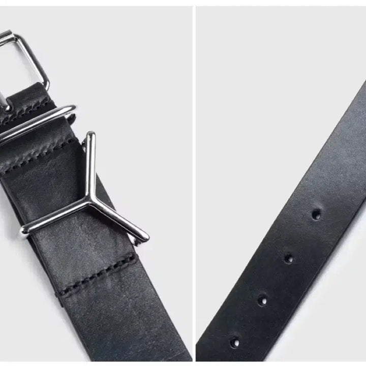 [BUNJANG] Y Project Black Leather Belt / Y프로젝트 벨트
