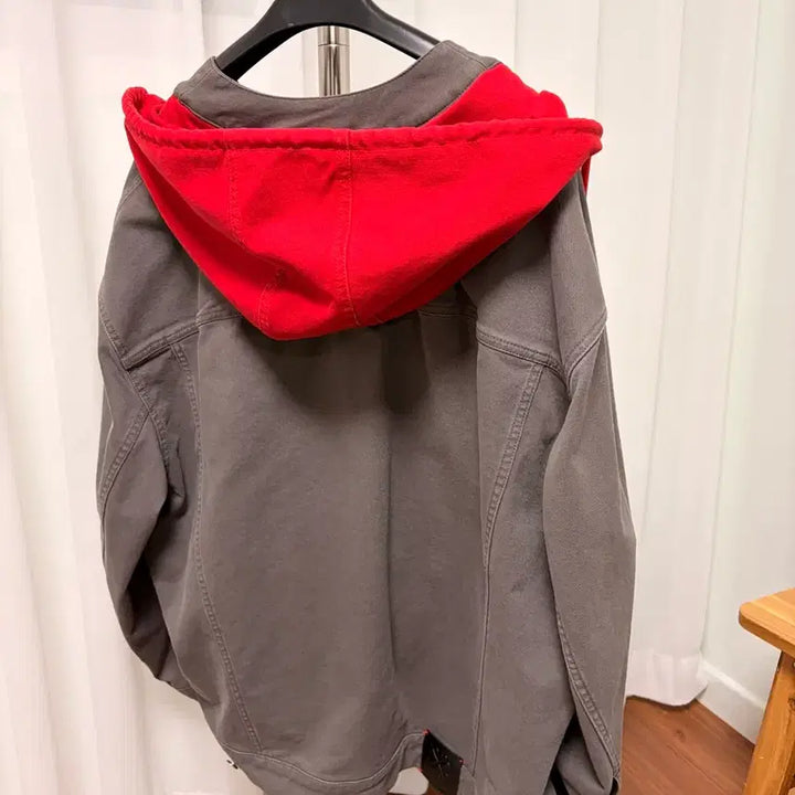 [BUNJANG] Off-White 24FW Script Canvas Hooded Oversized Jacket / [정품/24FW] 오프화이트 스크립트 캔버스 후드 오버 자켓 S