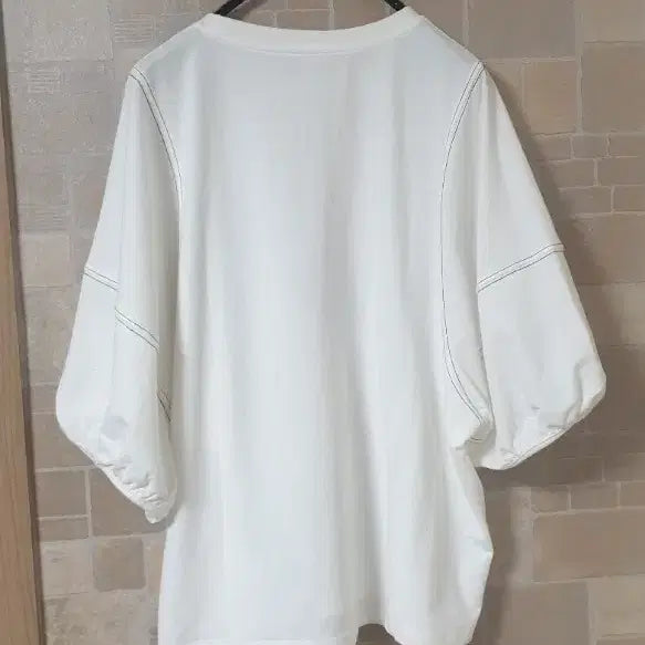 [BUNJANG] White Cute Short Sleeve Top / 여성 흰색귀여운반팔(새옷)